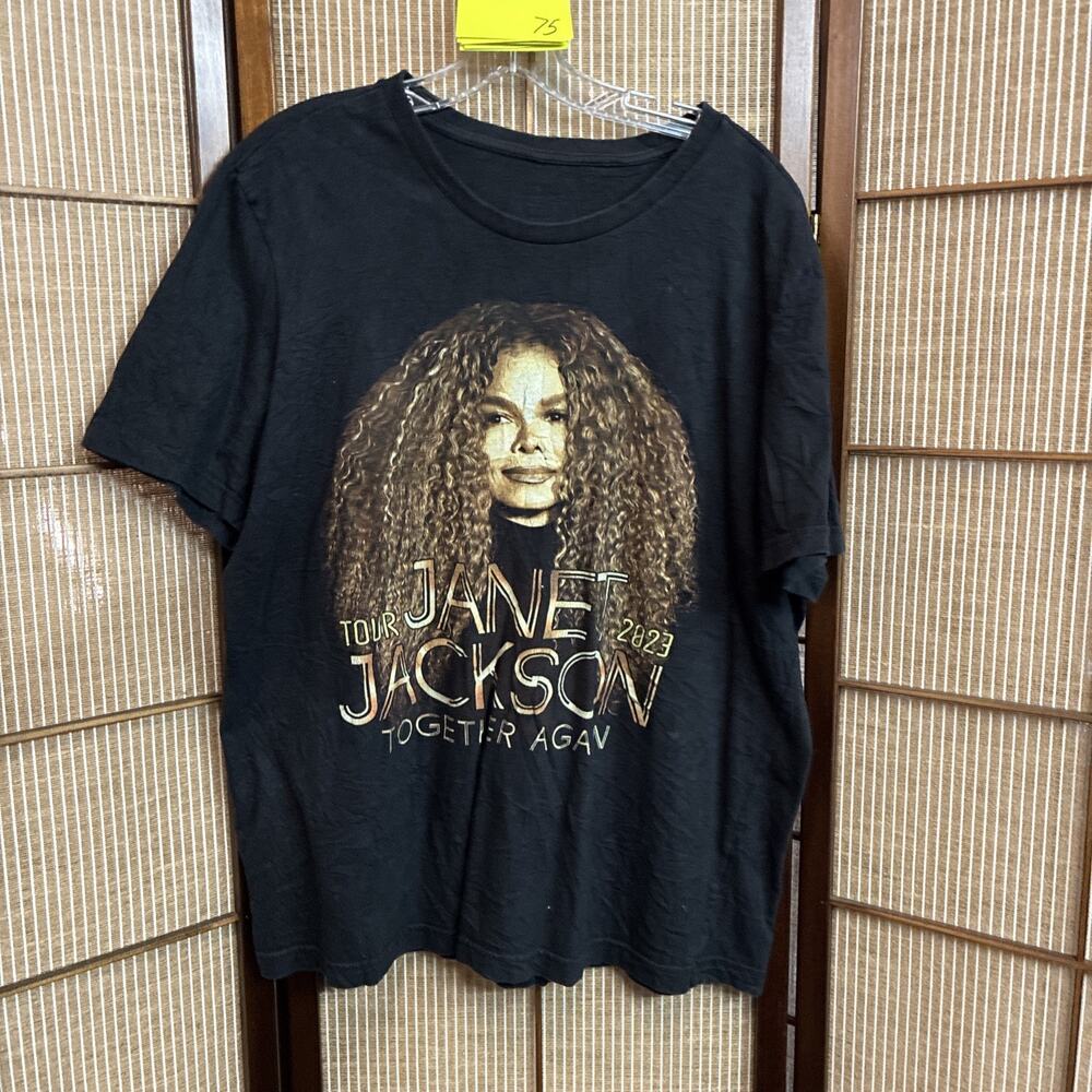 Vintage Graphic T-Shirts - Janet Jackson 2023 Ludacris - Size L - R&B - T9975